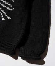 画像をギャラリービューアに読み込む, THRIFTY LOOK / HAND KNITTING "CAT" ROLL NECK SWEATER
