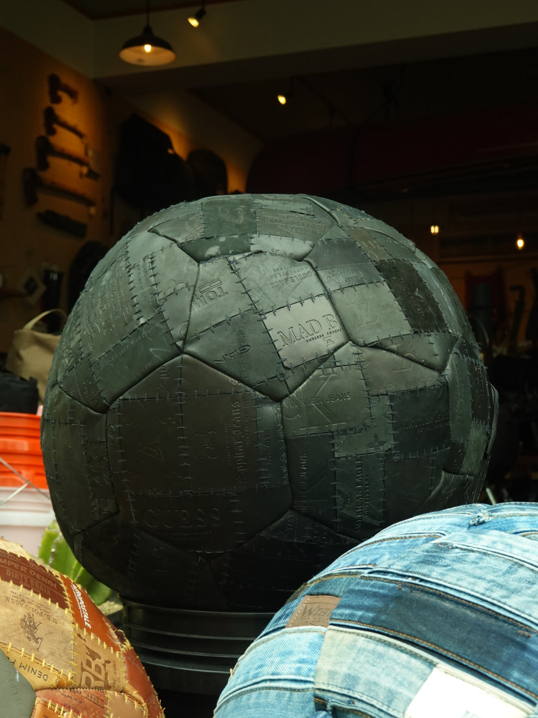 RICO  デニム生地サッカーボール RICO デニム生地サッカーボール RICO デニム生地サッカーボール