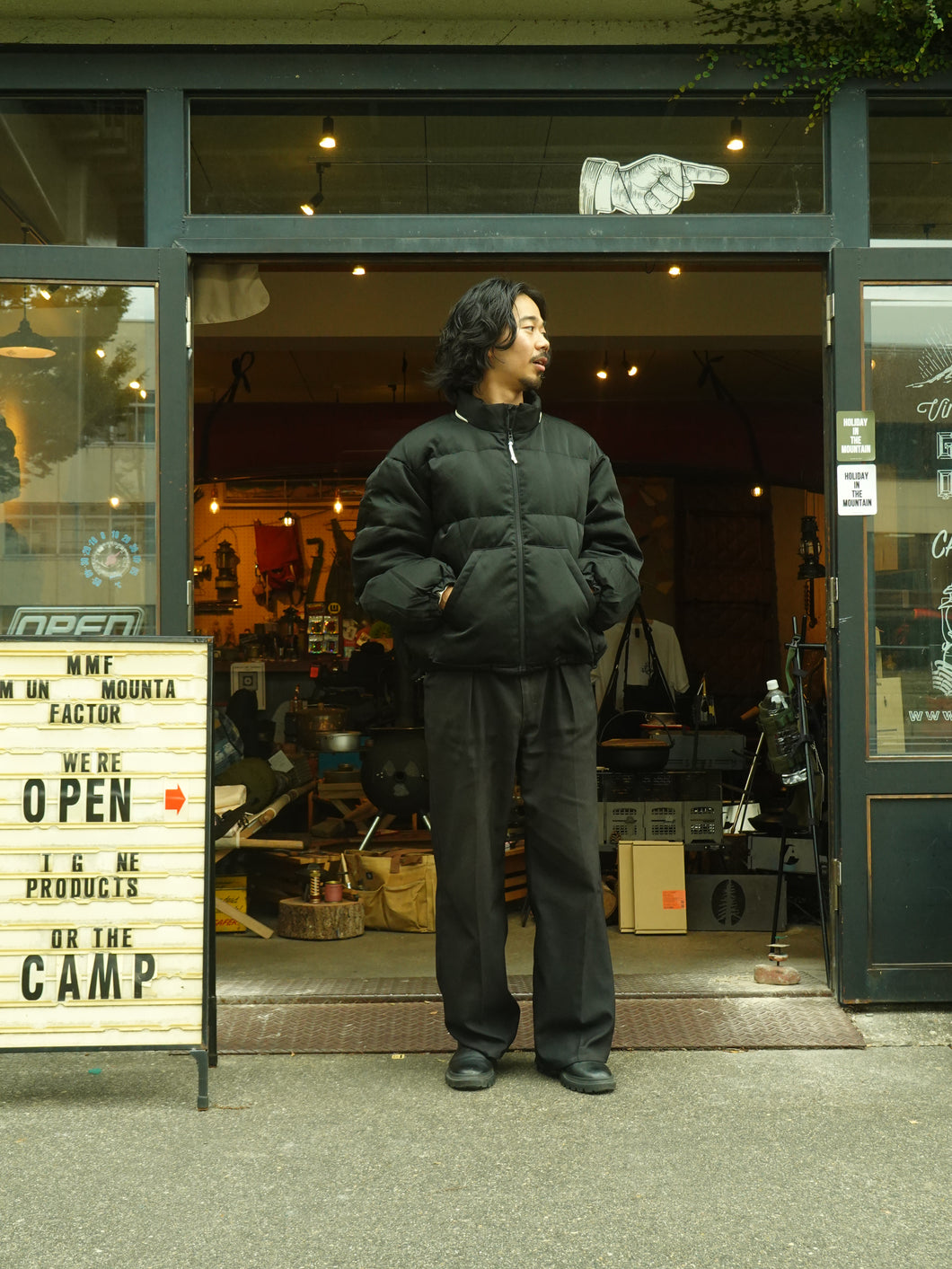 Hoodie puffer jacket（F/CE.×DIGAWEL) Black S size