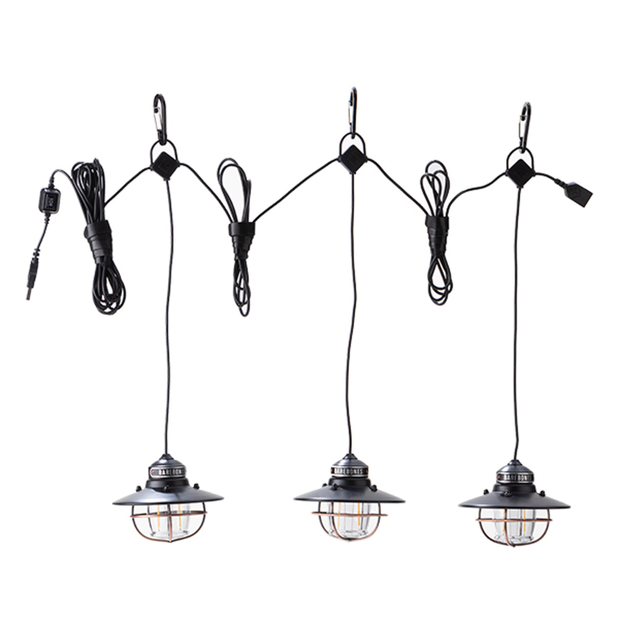 ベアボーンズEdison String Lights カッパー 3連 BAREBONES ベアボーンズ エジソン ペンダント ストリング ライト